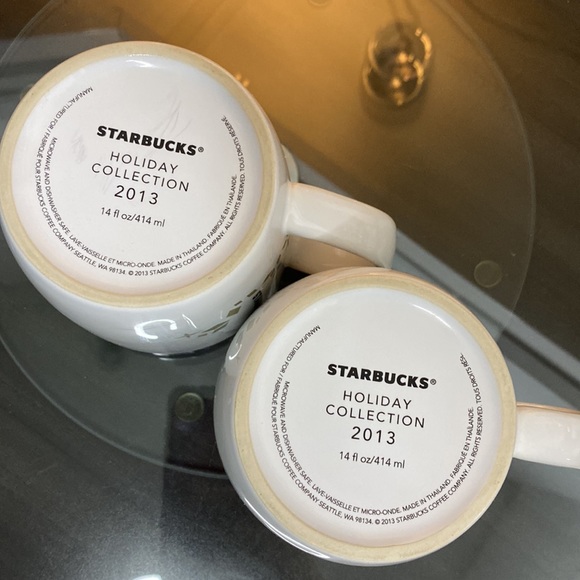 2 Starbucks Holiday collection 2013 mugs - Picture 8 of 13